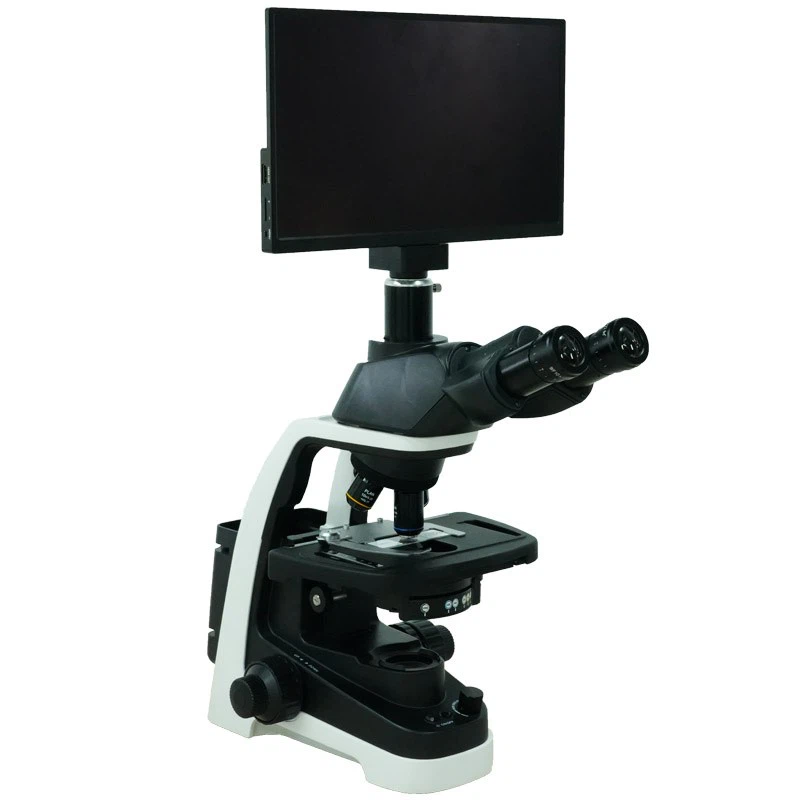 Mikwoskòp ak ekran 13.3inch pou laboratwa